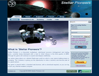 Click to view the final design for the Stellar Pioneers website